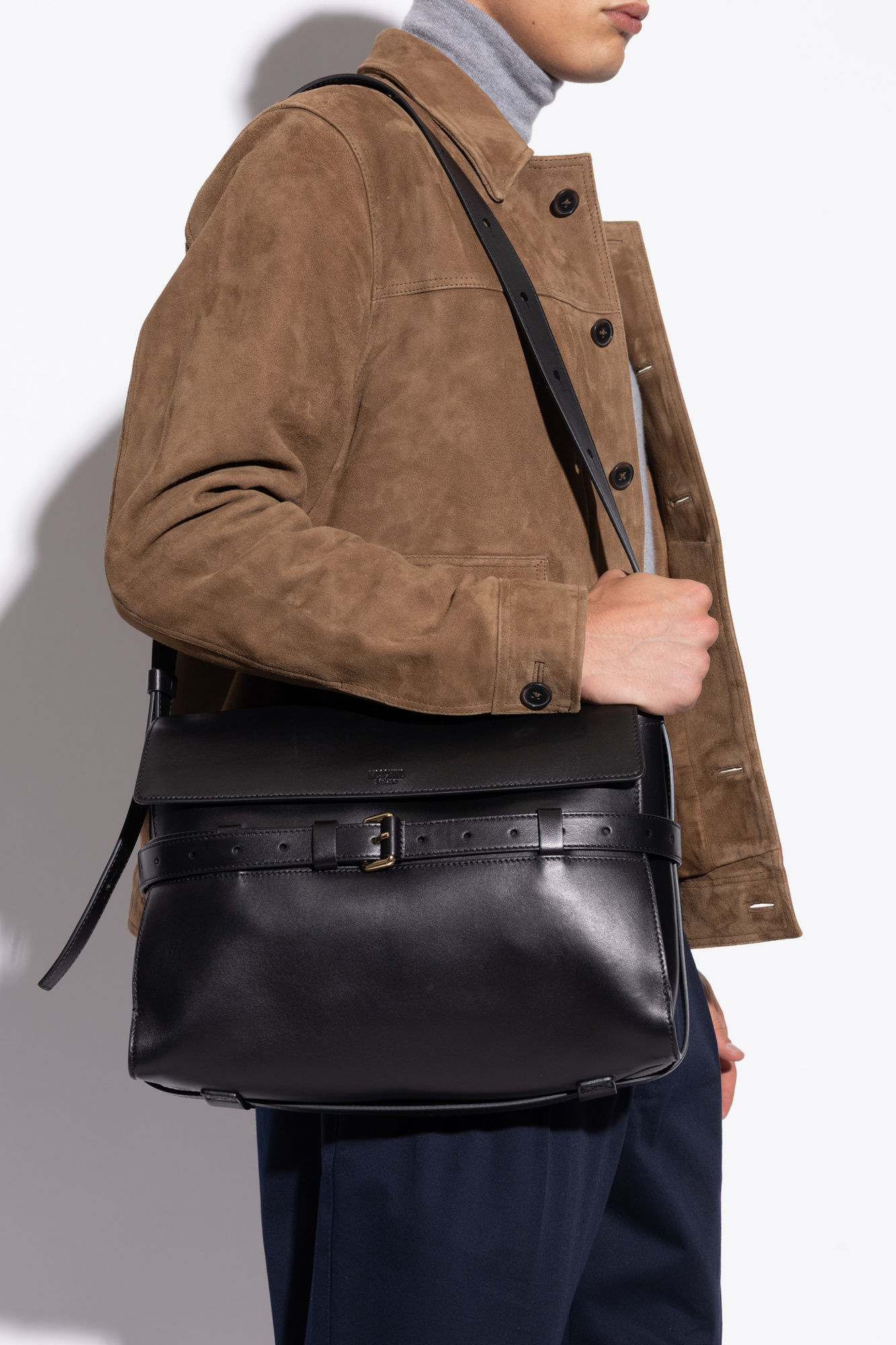 ◆MUCENT◆ Dudley Side Pocket Vintage Leather Shoulder Bag U REDRUBI REDRUBI - UM/6/1188 - RFID protected - genuine